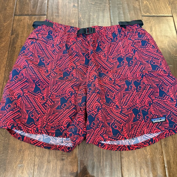 Patagonia Vintage 90s Men's Baggies River Shorts RowingPolynesian Tribal size L